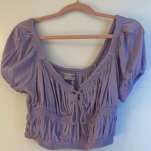 Purple crop top from urban outfitters